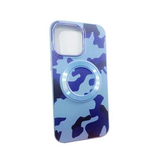 Capa Magnética Designer para iPhone 14 Pro Max Azul